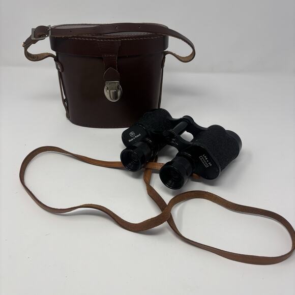 PZO Binoculars LP6x30 Vintage Poland Rare Army Militaria Cold War Leather Case - Picture 6 of 14